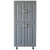 Soldat 60 cu 4 usi Zebra MDF gri dungi